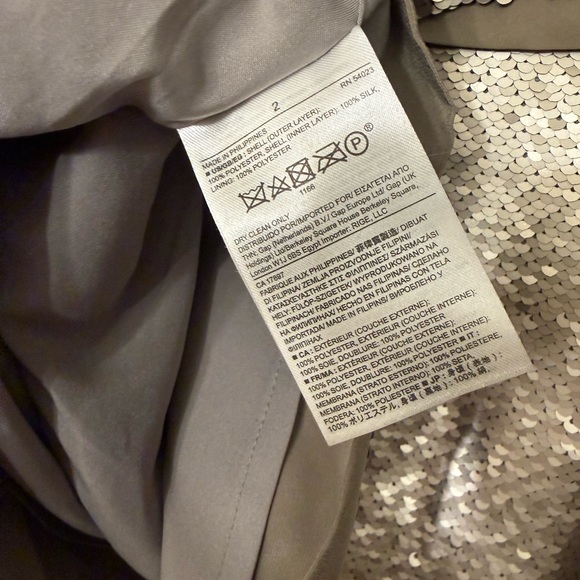 Banana Republic Shimmering Silver Mini Sequin Dress - Picture 7 of 13
